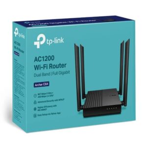 TP-Link Archer C64 AC1200 WiFi Router – Fast Dual-Band MU-MIMO