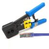 Heavy duty RJ45 RJ11 RJ12 network crimping tool